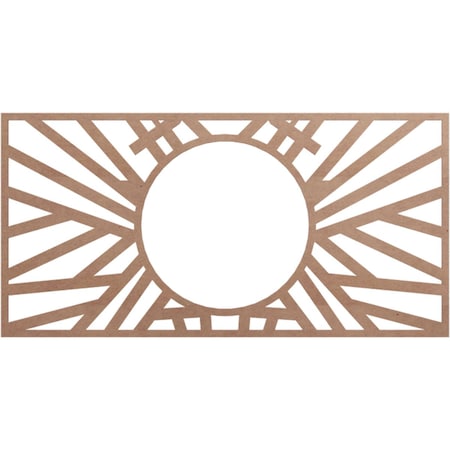 Ekena Millwork Hoover Wood Fretwork Pierced Ceiling Medallion, Wood (Paint Grade), 40"W x 20"H x 14 3/4"ID x 1/4"T CMWP40X20X0250HOMF